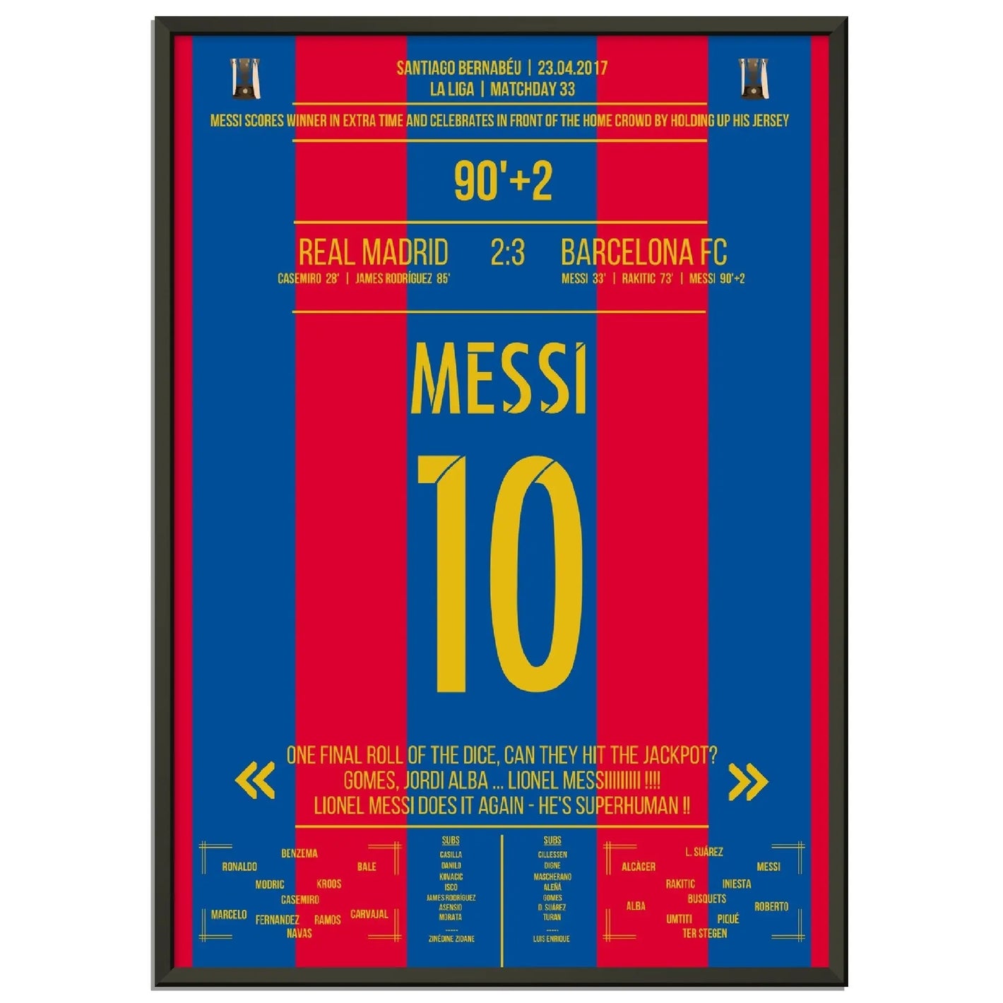 Messi mit legendärem Trikot-Jubel vor Real-Fans 