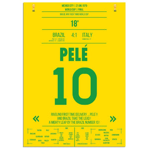 Pelé gewinnt seinen dritten WM-Titel 1970 gegen Italien 