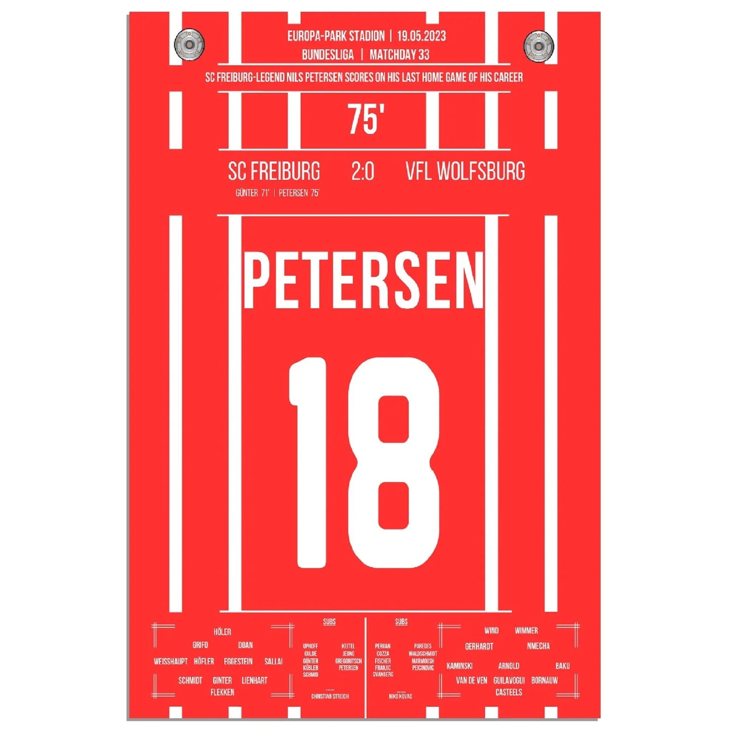 Petersens perfekter Abschied - Treffer im letzten Heimspiel für Freiburg 
