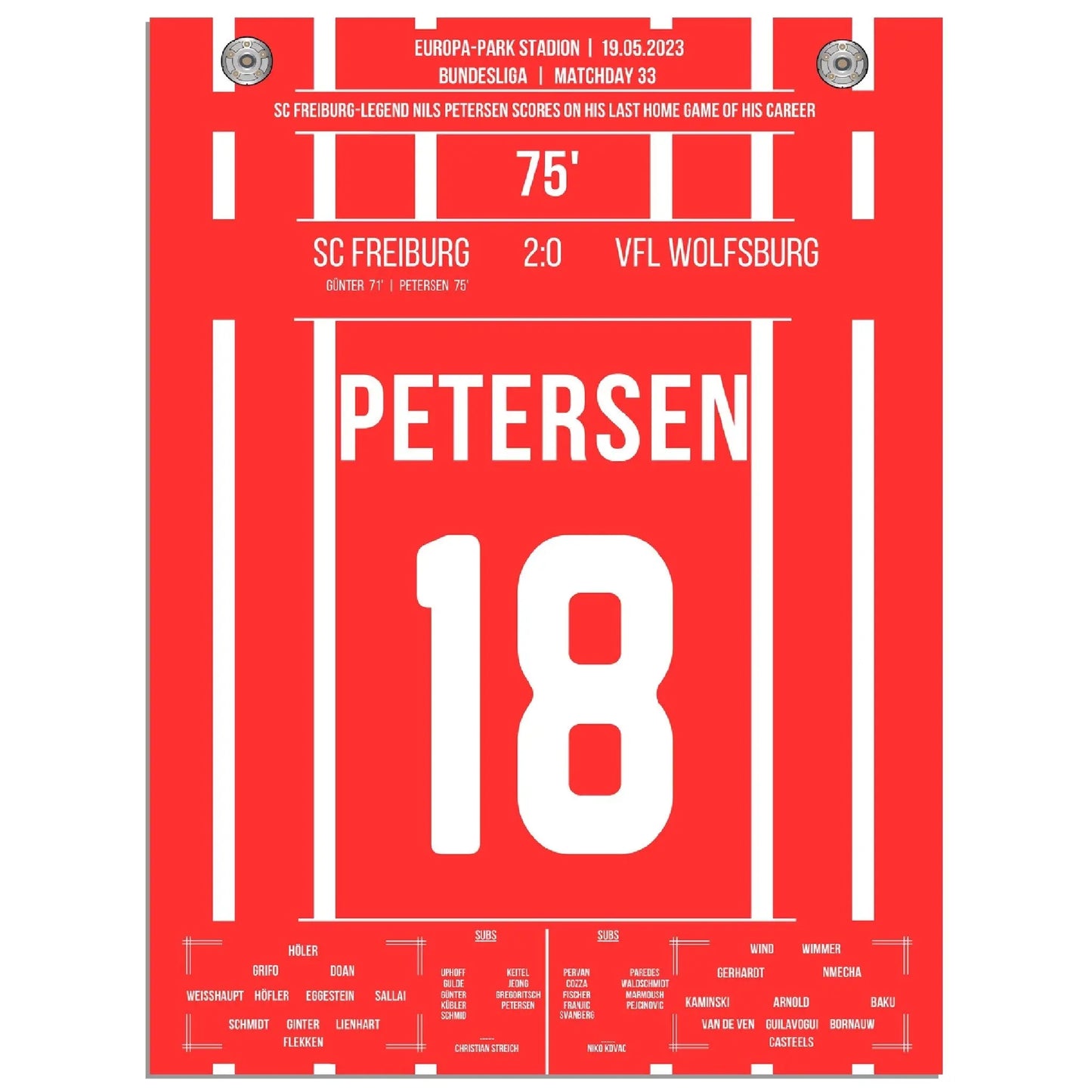 Petersens perfekter Abschied - Treffer im letzten Heimspiel für Freiburg 