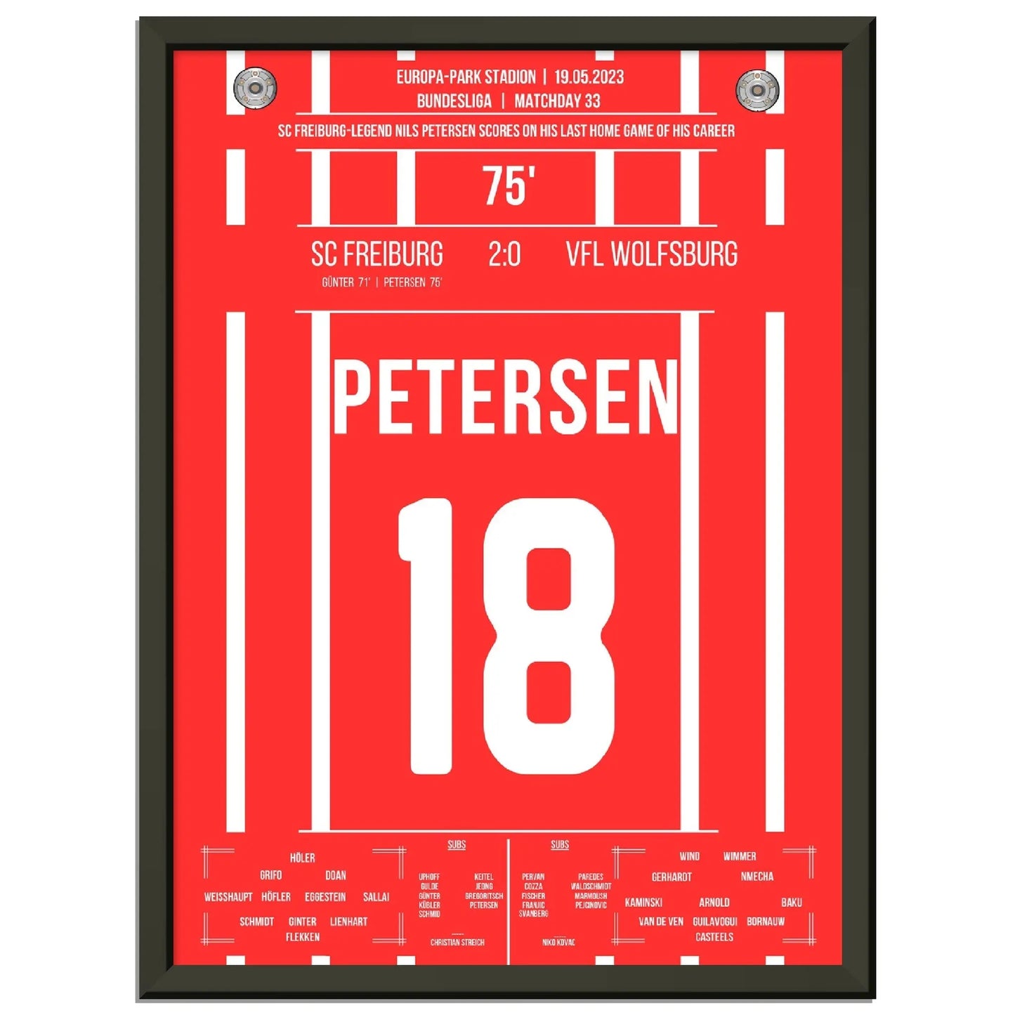 Petersens perfekter Abschied - Treffer im letzten Heimspiel für Freiburg 