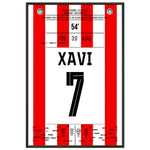 Xavi Simons mit Tor und Assist beim Heimsieg gegen Ajax 2023 60x90-cm-24x36-Schwarzer-Aluminiumrahmen