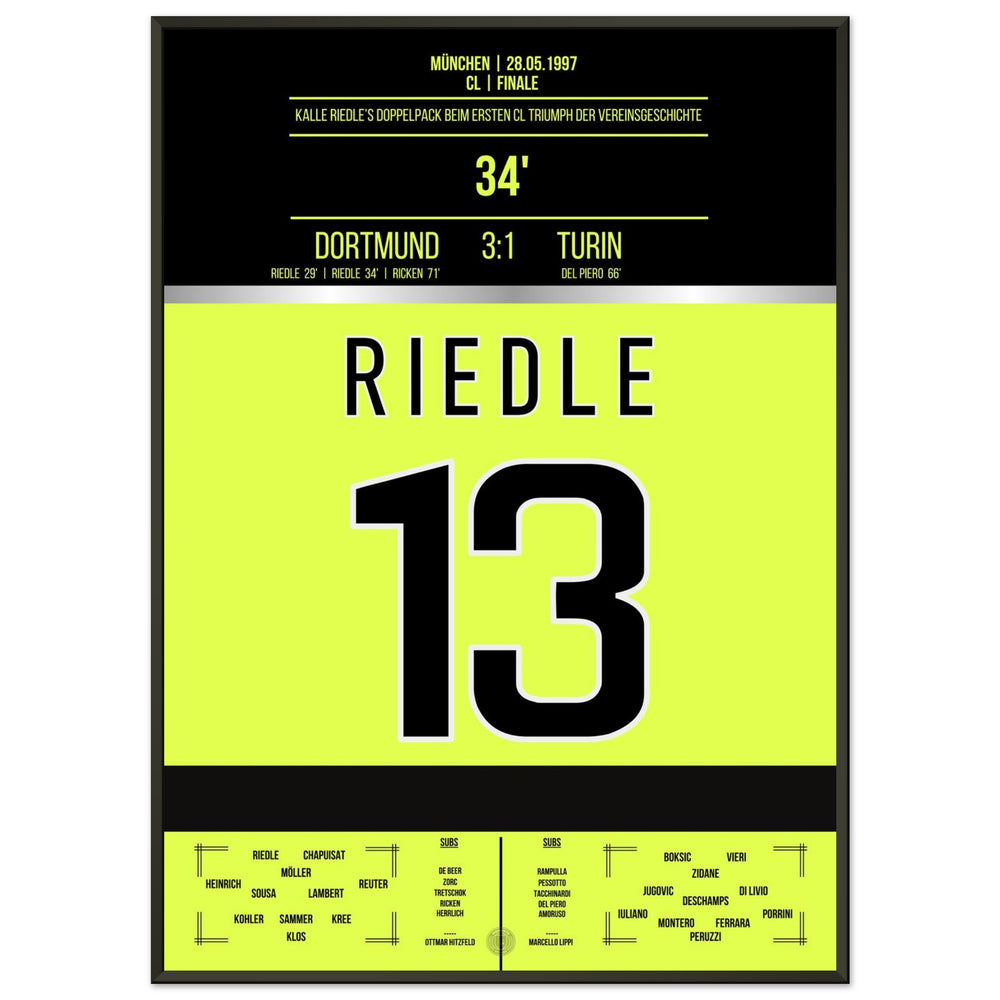Riedle's dubbele goal in de finale van 1997