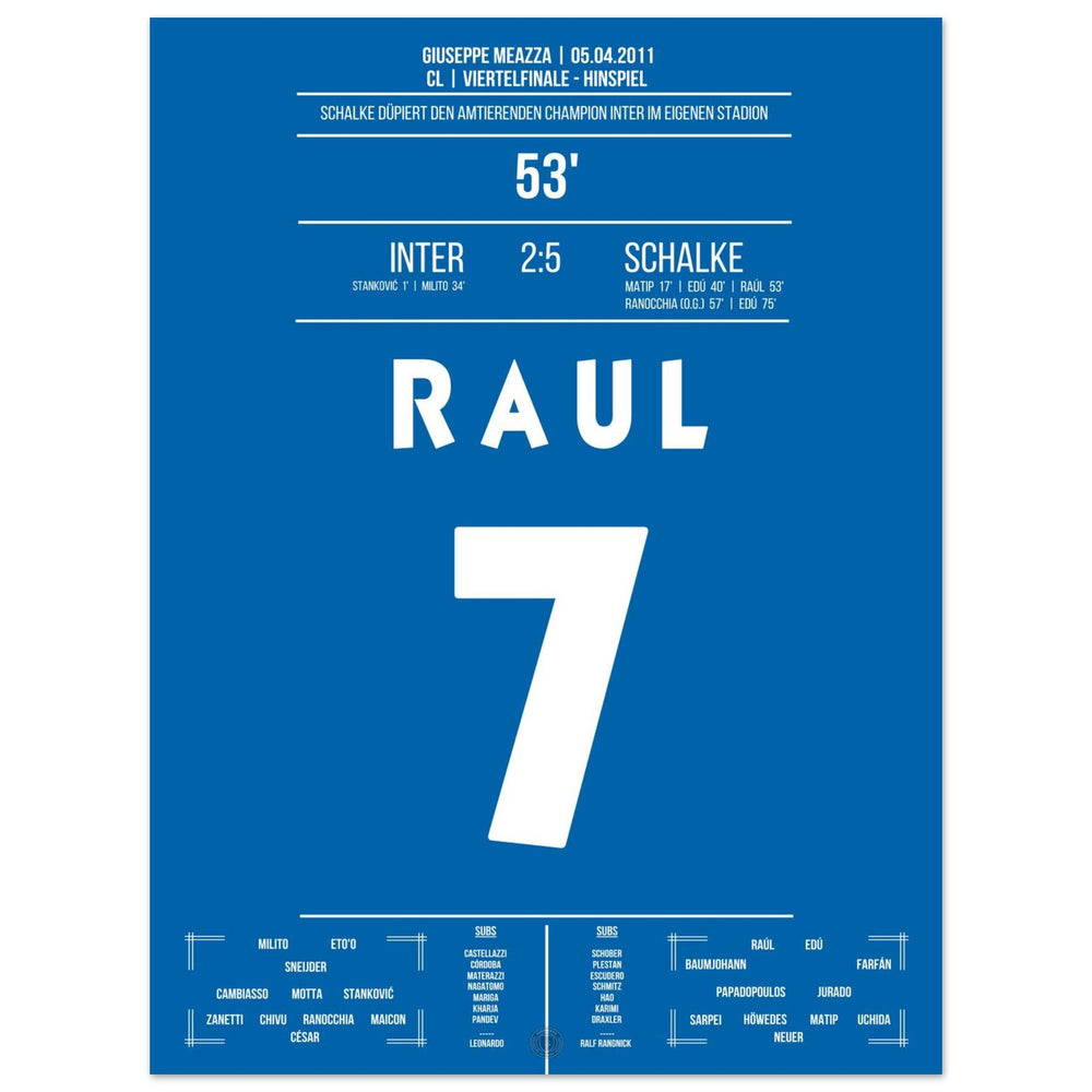 Raul-show bij gala-overwinning tegen titelverdediger Inter in de kwartfinale 2011