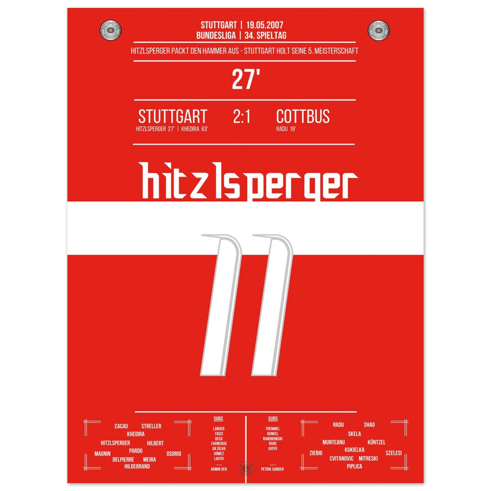 Hitzlsperger-hamer bij de overwinning van Stuttgart op het kampioenschap in 2007