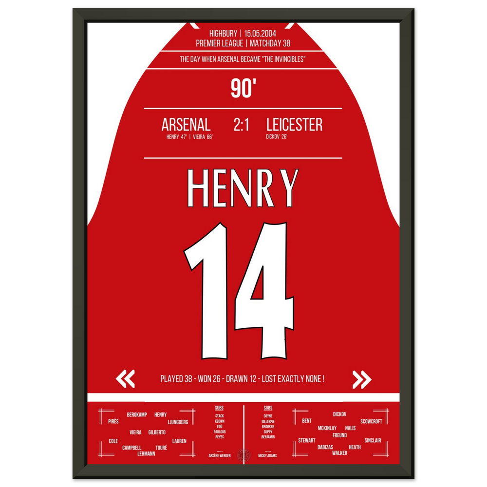 The birth of the "Invincibles" in 2004