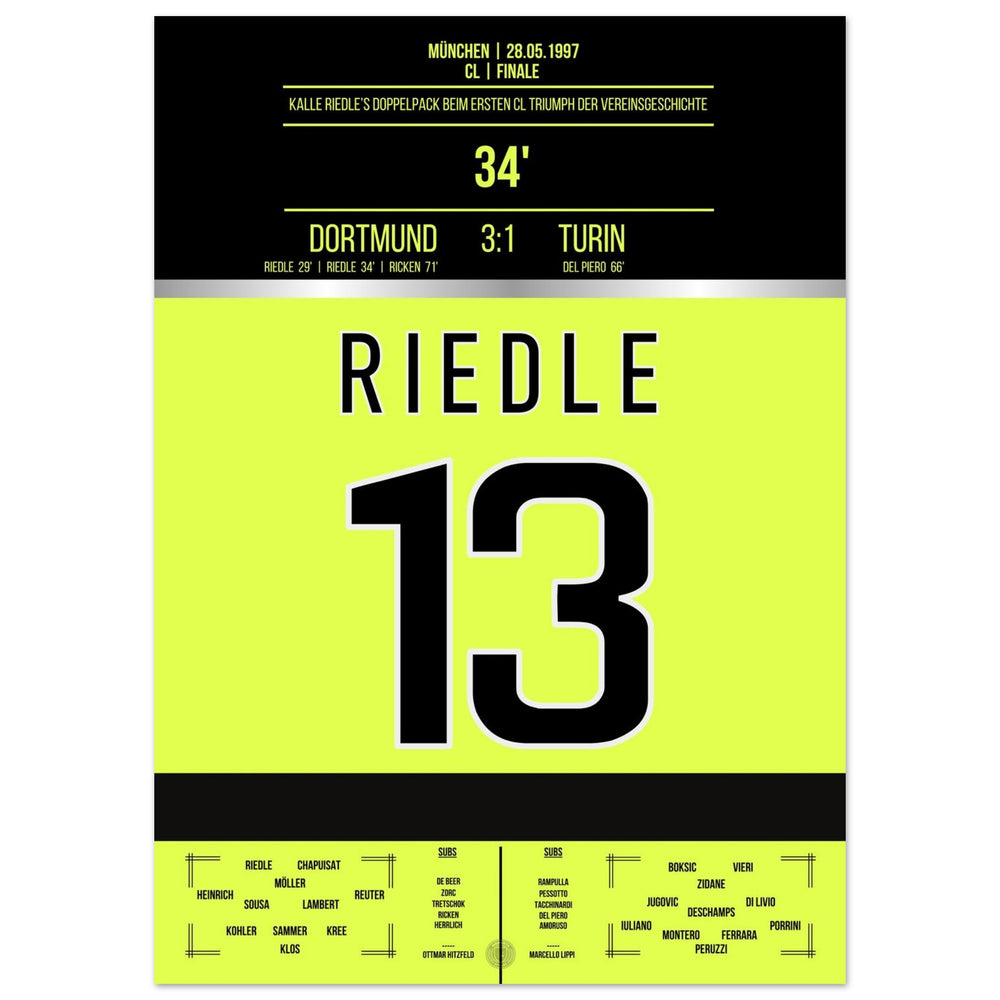 Riedle's dubbele goal in de finale van 1997
