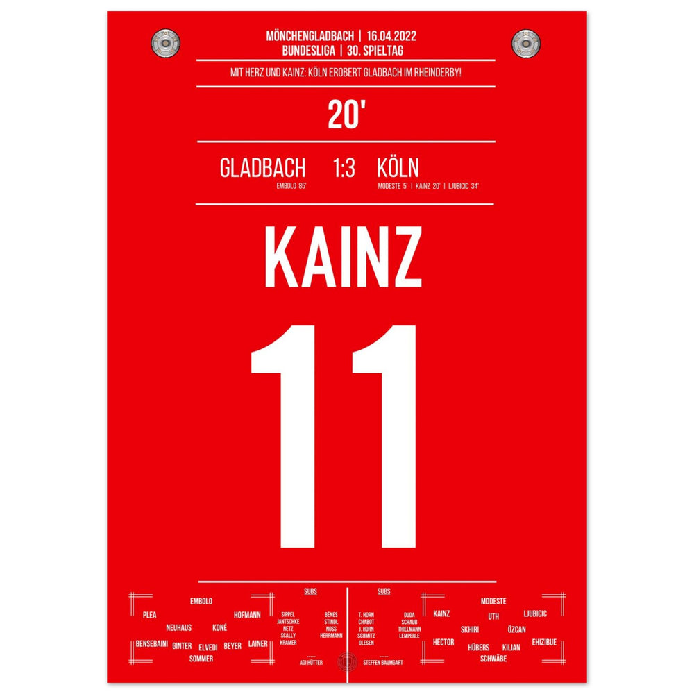 Cologne Derby victory in Mönchengladbach Bundesliga season 2021/22