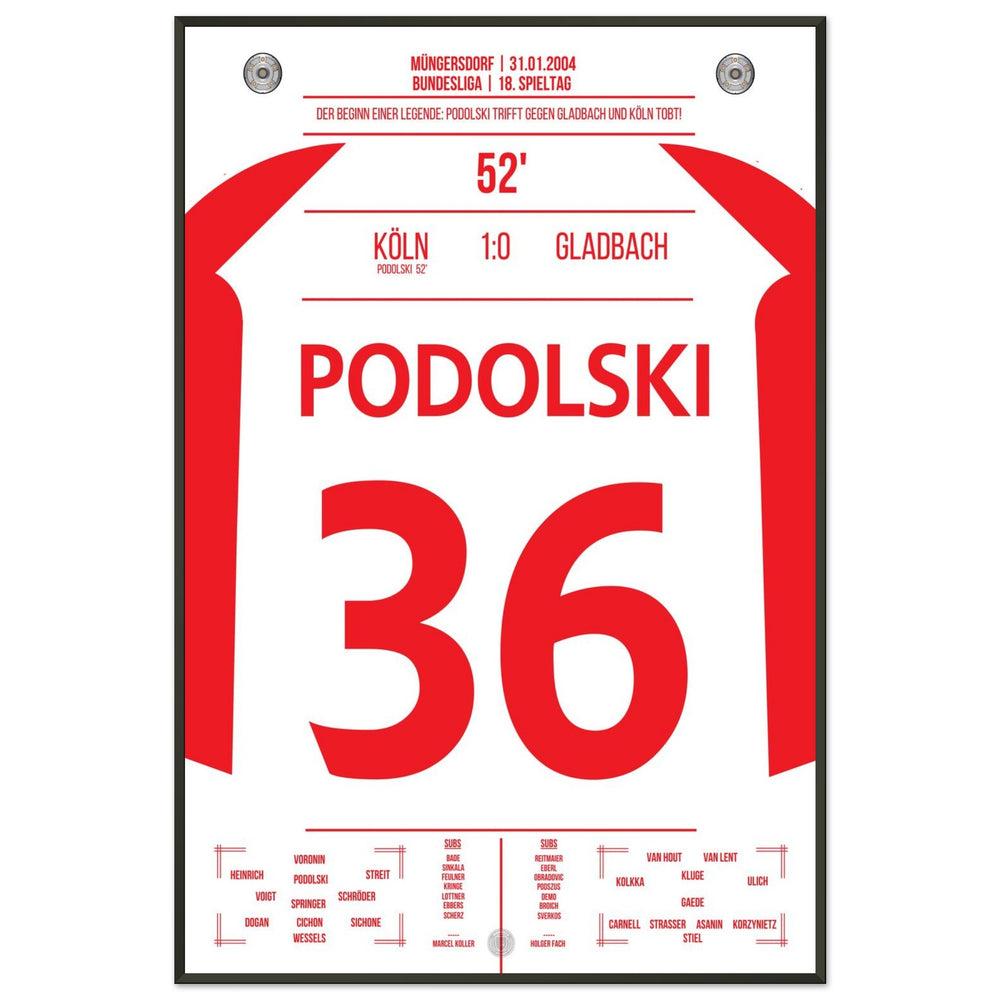 Podolski the match winner in the derby for Cologne's first victory against Gladbach after 6 years.