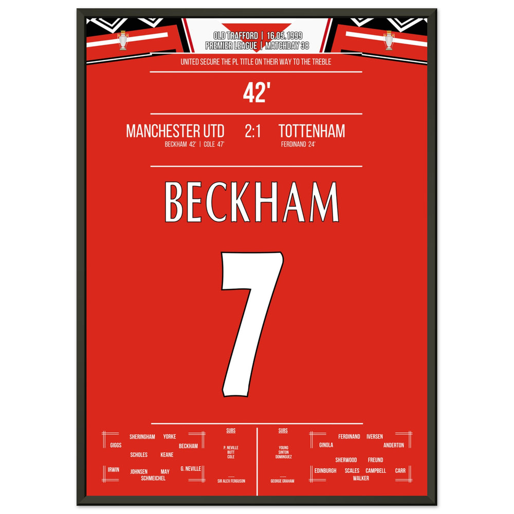 Beckham's goal in the 1999 championship win