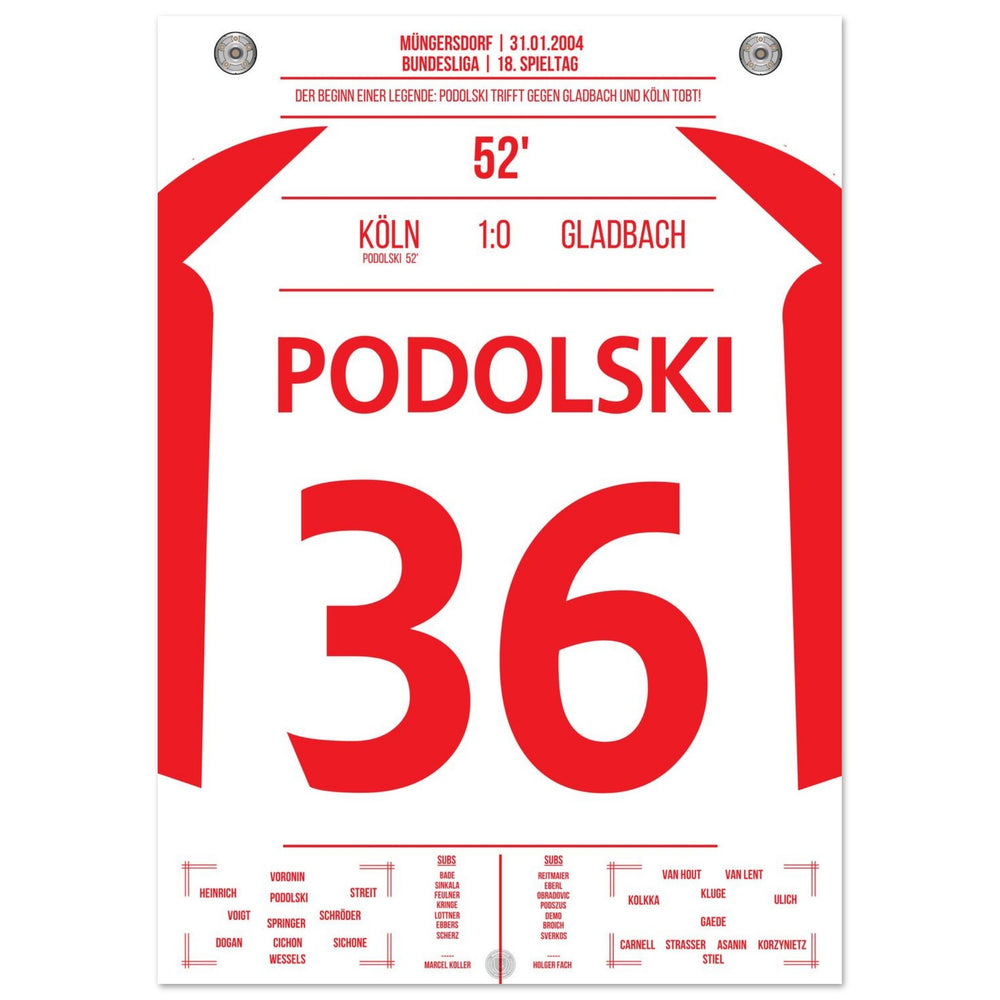 Podolski the match winner in the derby for Cologne's first victory against Gladbach after 6 years.