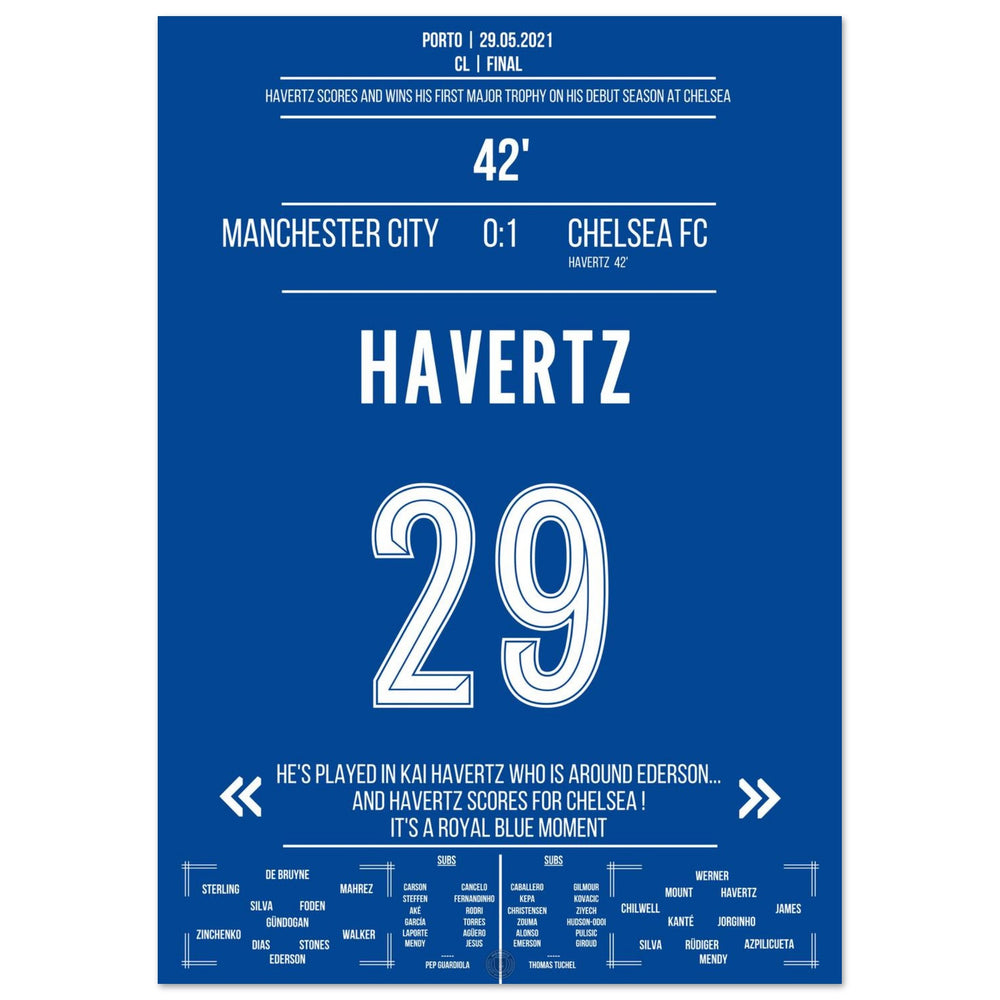 English final 2021 decided by Kai Havertz's goal