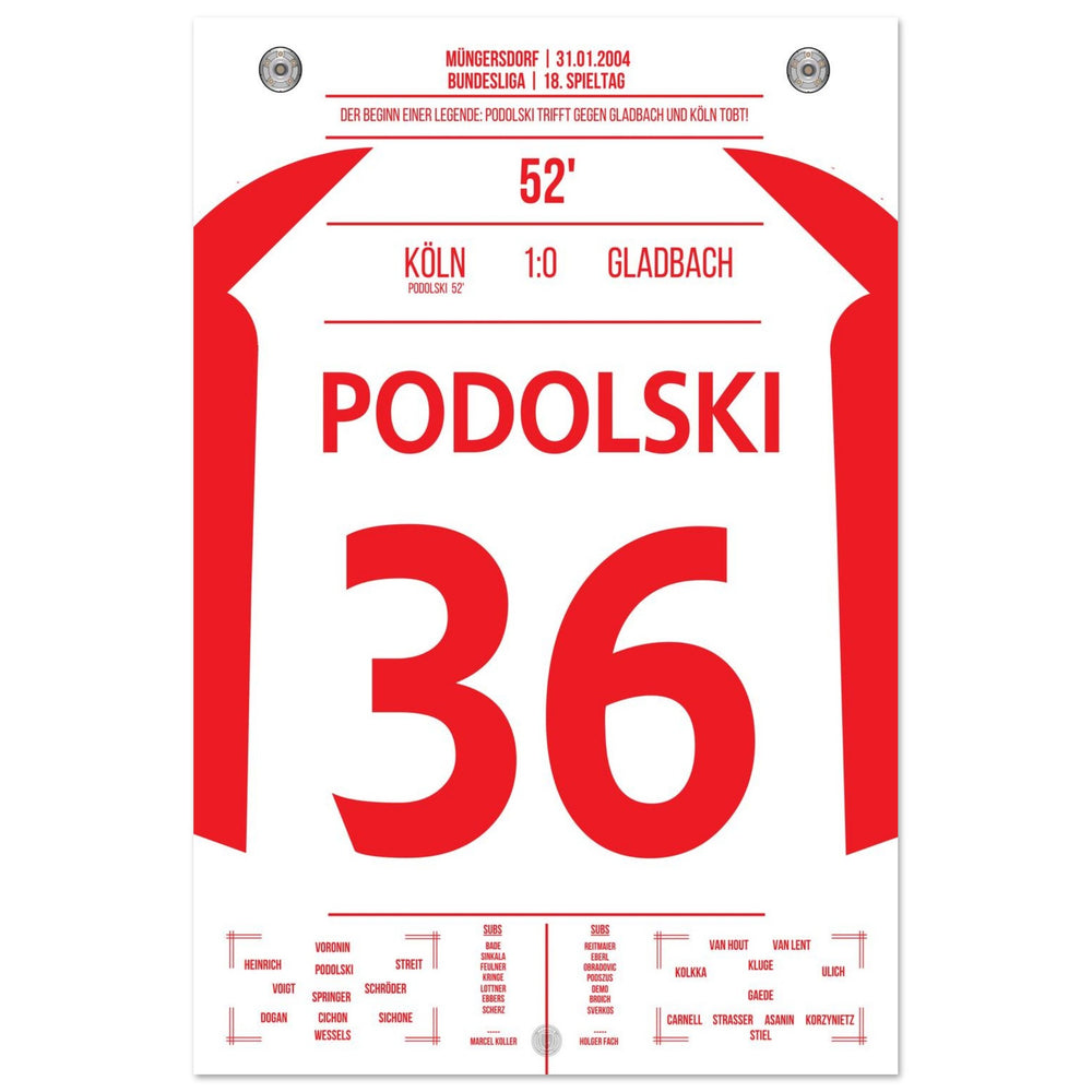 Podolski the match winner in the derby for Cologne's first victory against Gladbach after 6 years.