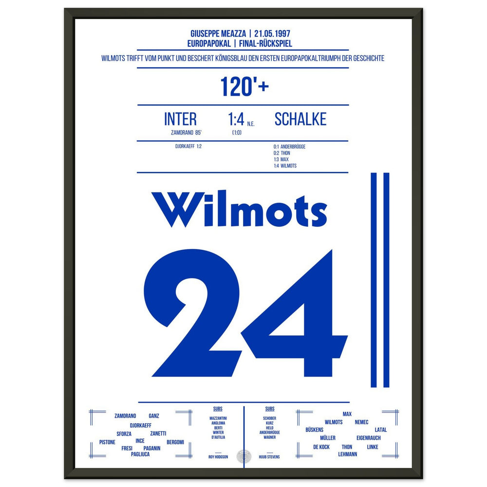Marc Wilmots' omgezette penalty in de finale van 1997 tegen Inter