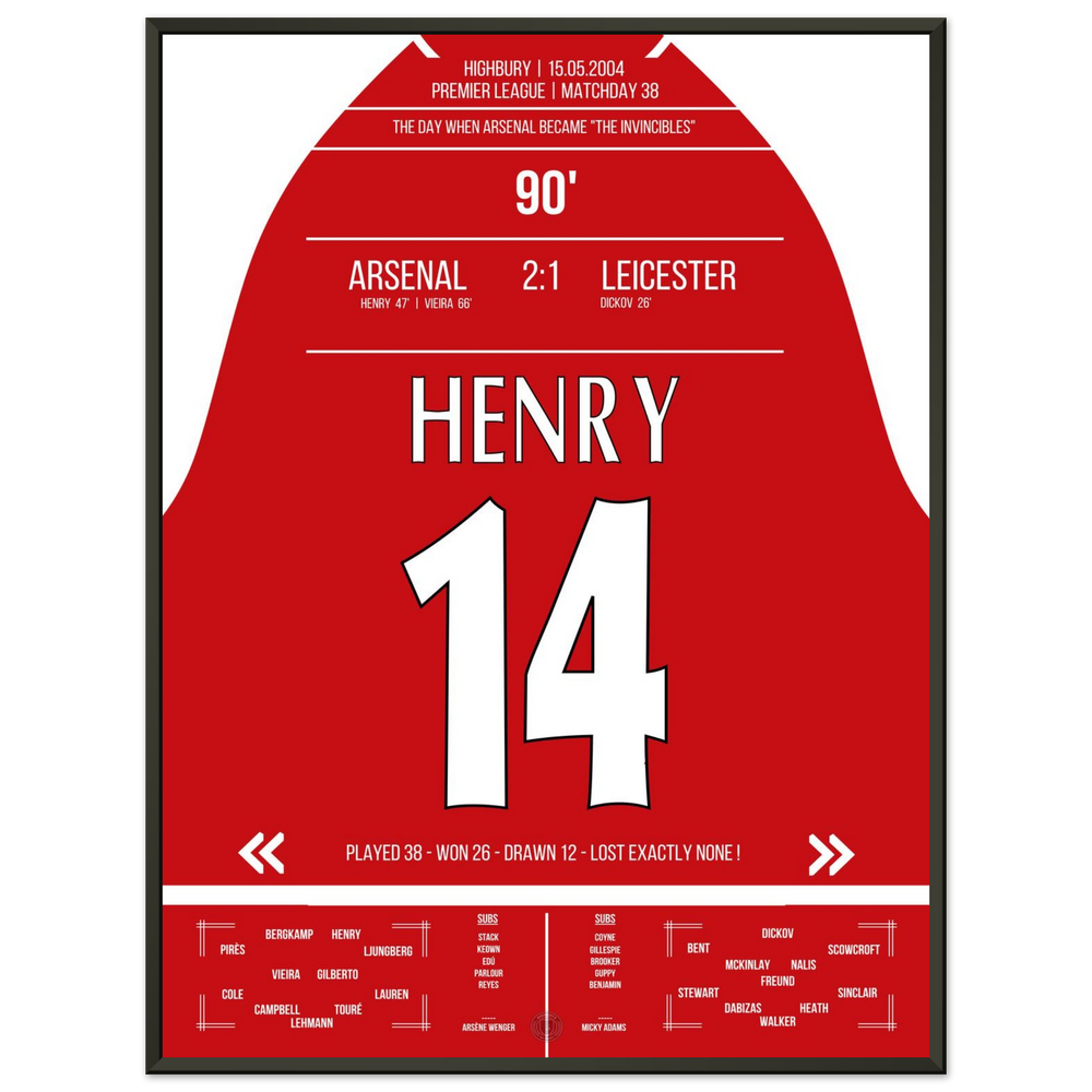 The birth of the "Invincibles" in 2004