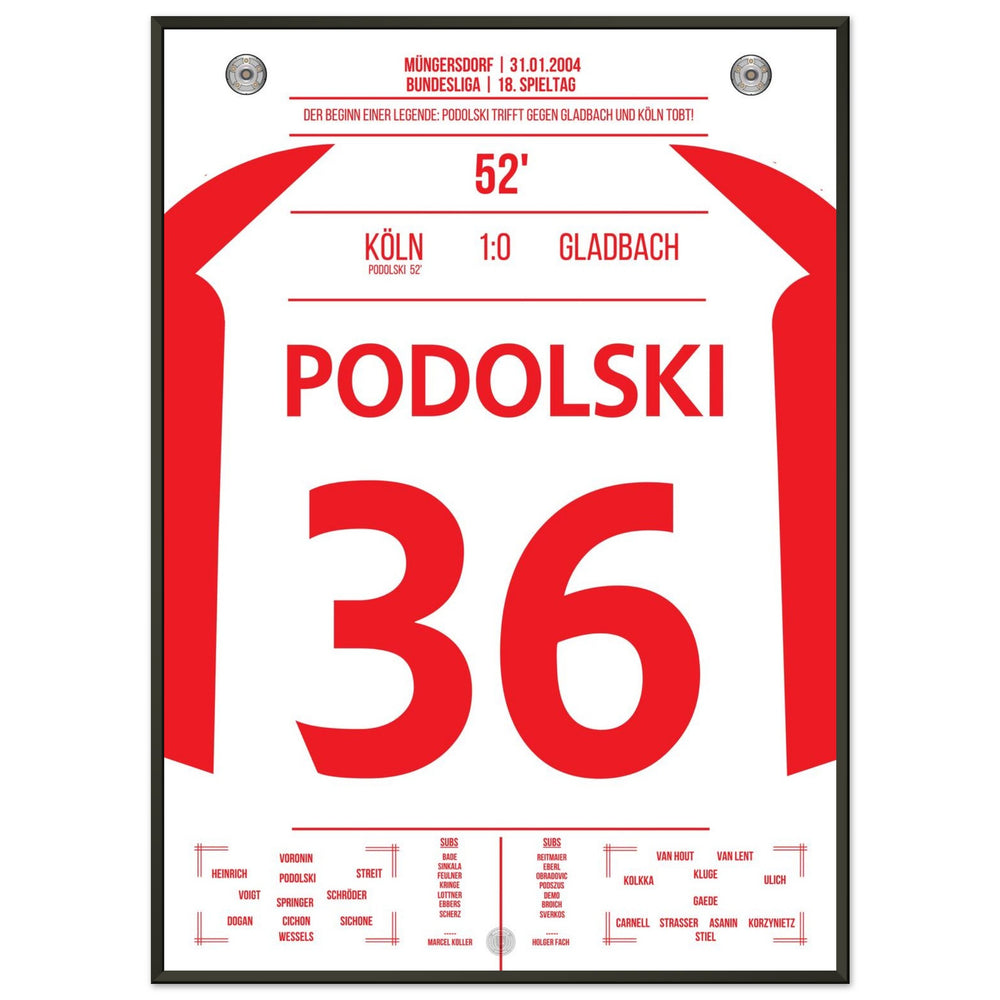 Podolski the match winner in the derby for Cologne's first victory against Gladbach after 6 years.