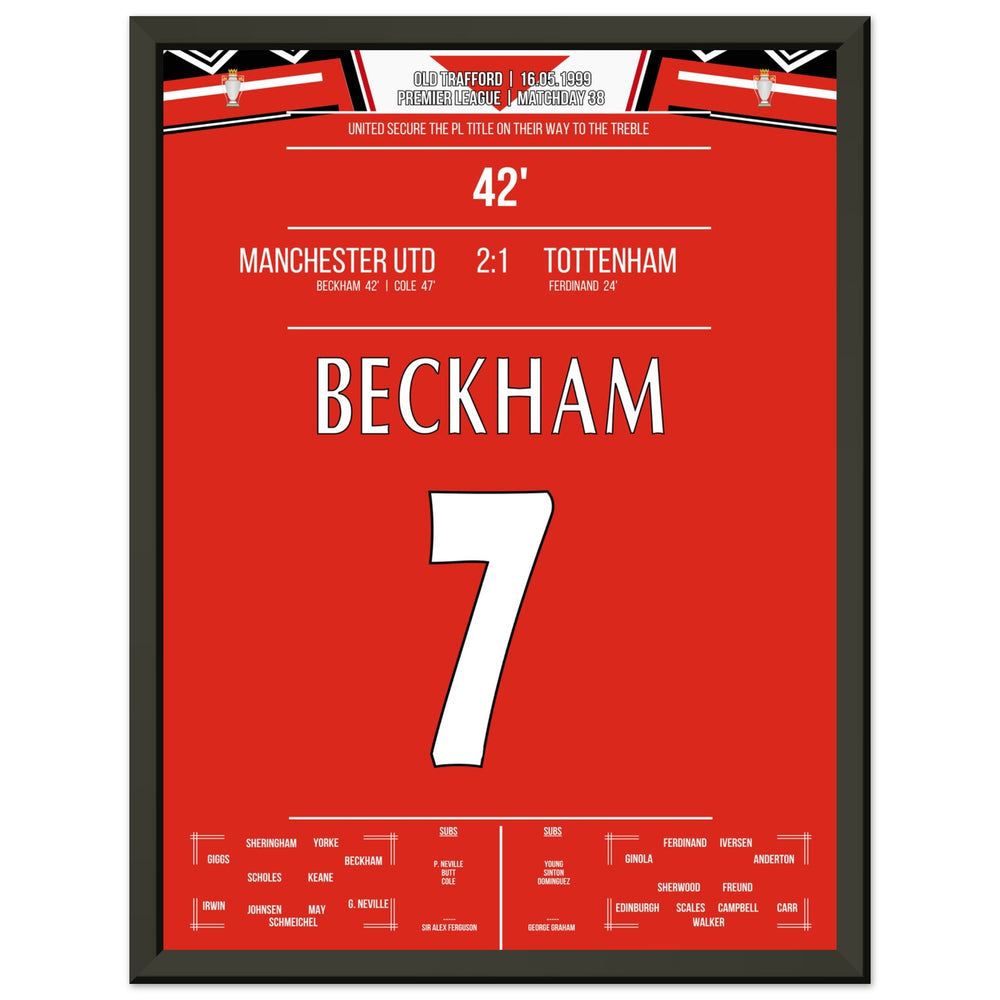 Beckham's goal in the 1999 championship win
