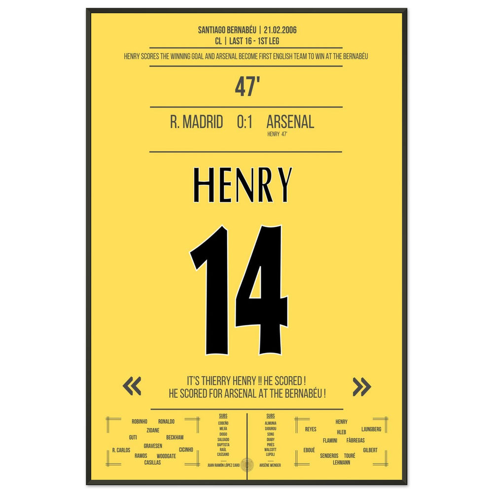 Legendary solo goal by Thierry Henry at the Bernabeu 2006