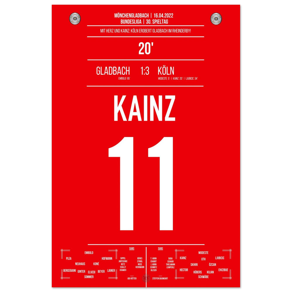 Cologne Derby victory in Mönchengladbach Bundesliga season 2021/22