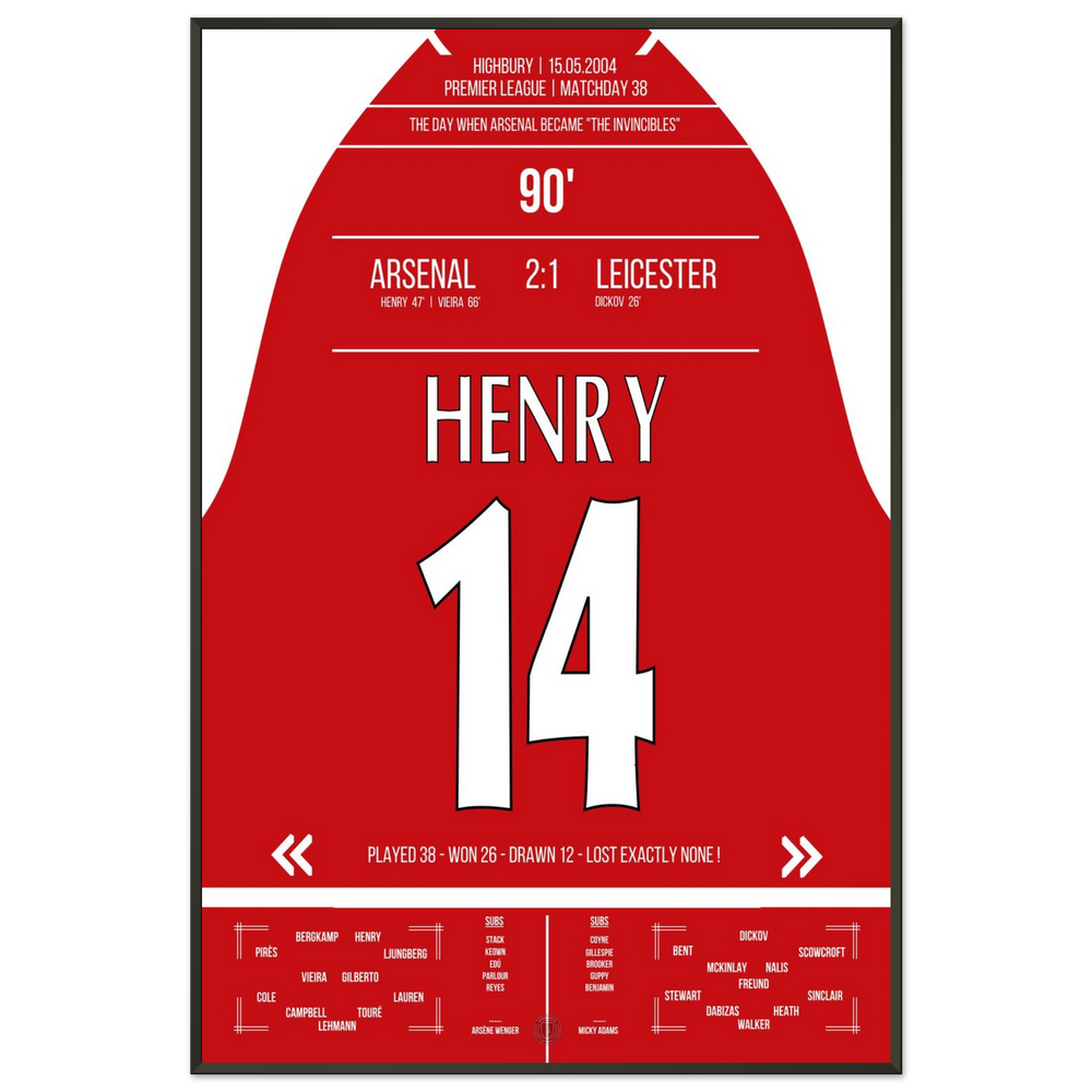 The birth of the "Invincibles" in 2004