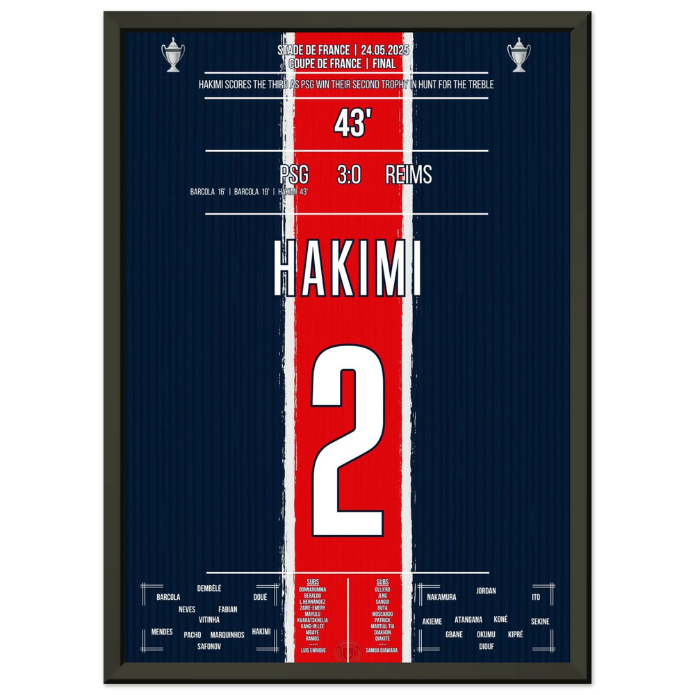 <tc>Hakimi scoort en PSG wint ook de Coupe de France





</tc>
