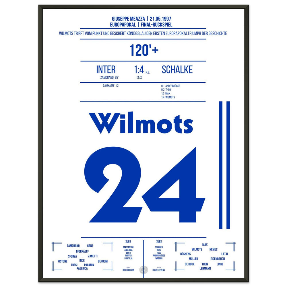 Marc Wilmots' omgezette penalty in de finale van 1997 tegen Inter
