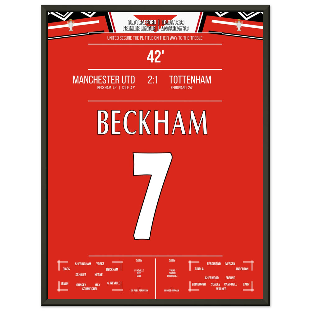 Beckham's goal in the 1999 championship win