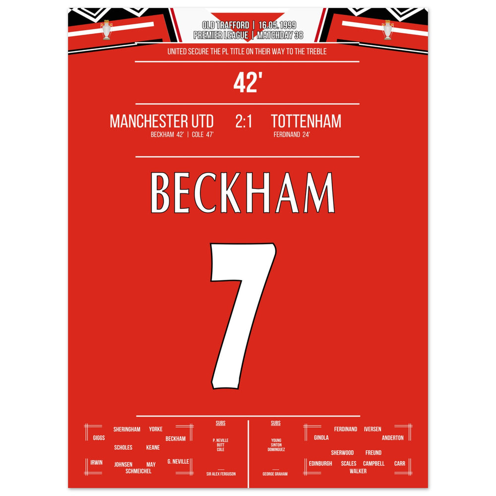Beckham's goal in the 1999 championship win