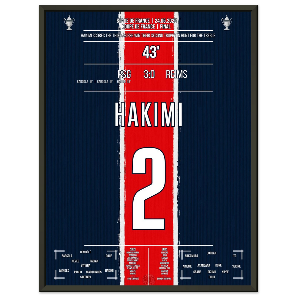 <tc>Hakimi scoort en PSG wint ook de Coupe de France





</tc>