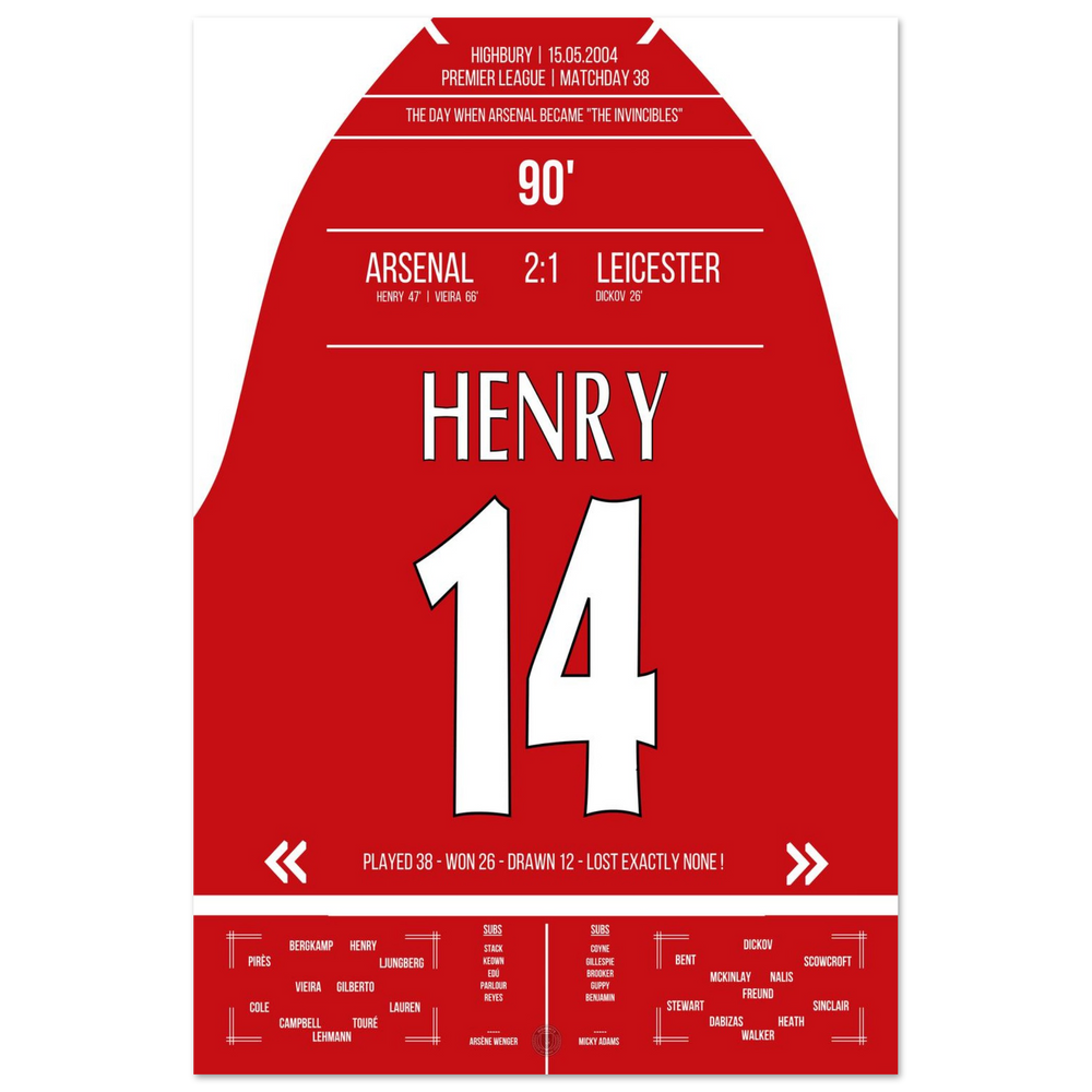 The birth of the "Invincibles" in 2004