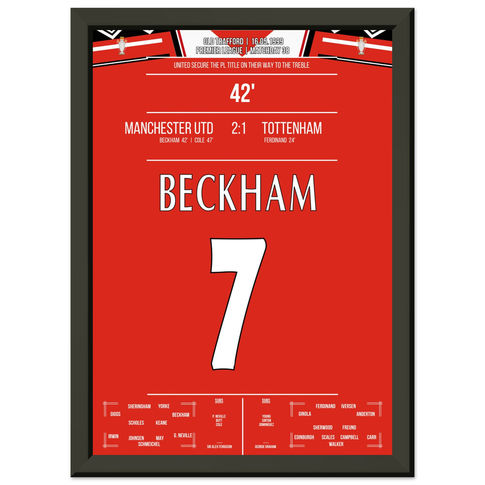 Beckham's goal in the 1999 championship win