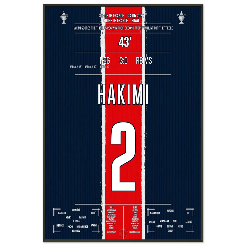 <tc>Hakimi scoort en PSG wint ook de Coupe de France





</tc>