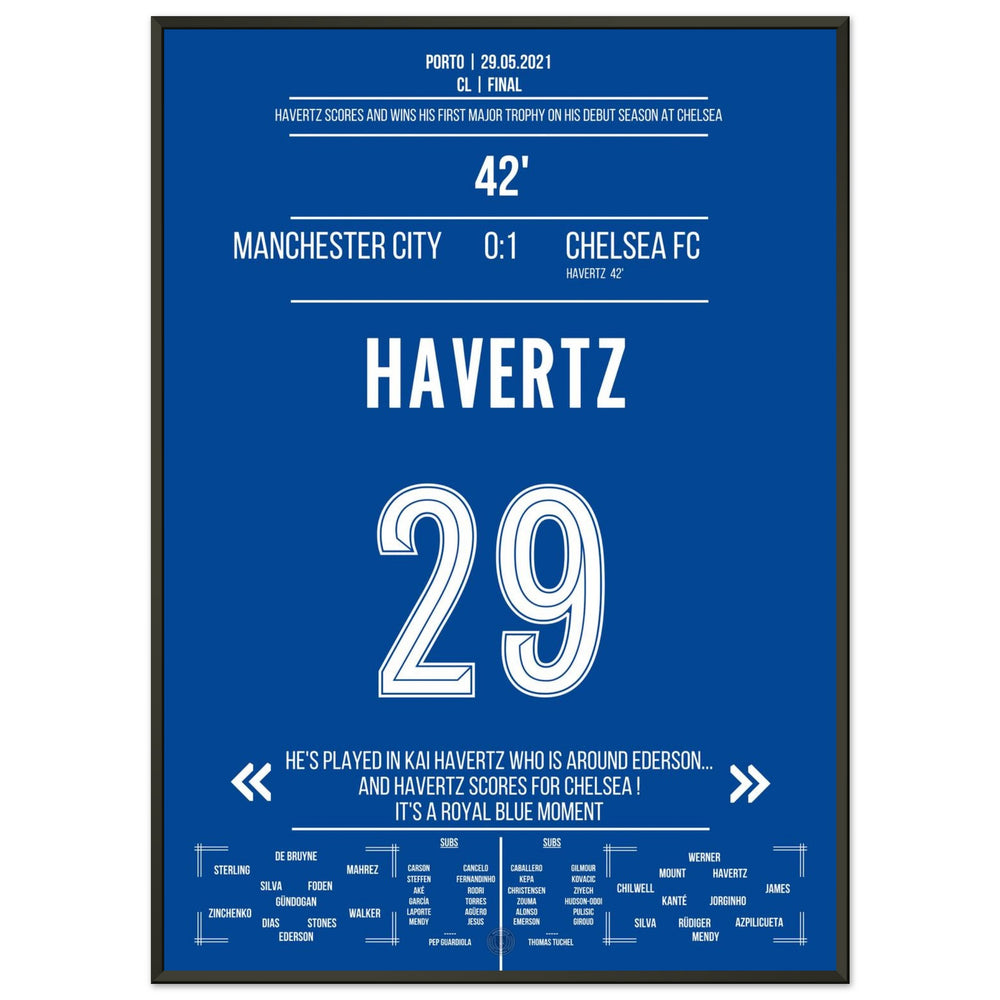 English final 2021 decided by Kai Havertz's goal