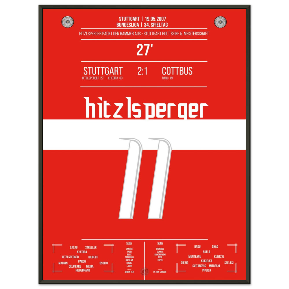 Hitzlsperger-hamer bij de overwinning van Stuttgart op het kampioenschap in 2007