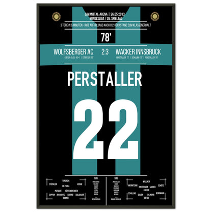 Innsbruck's wilde Aufholjagd zum Klassenerhalt 2013 60x90-cm-24x36-Schwarzer-Aluminiumrahmen