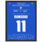 Romario's Siegtreffer im Halbfinale bei der Weltmeisterschaft 1994 30x40-cm-12x16-Schwarzer-Aluminiumrahmen